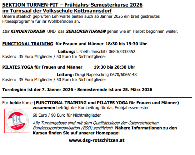 Turnenausschreibung Fruehjahr